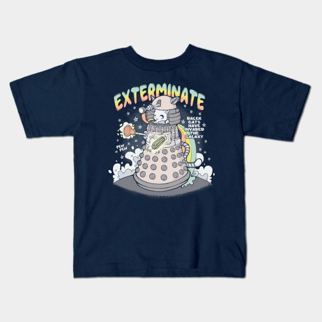 DalekCat Kids T-Shirt by xMorfina